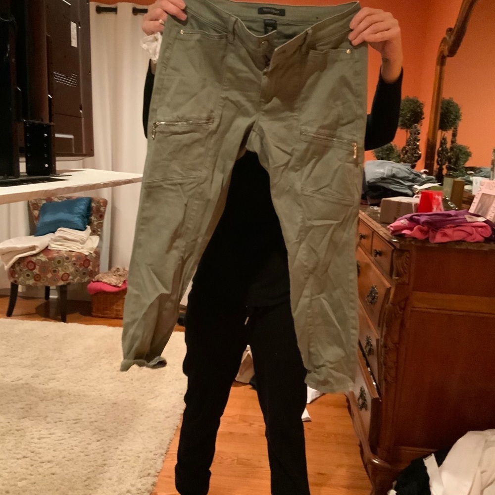 White house black market skinny crop jeans